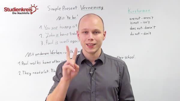 Simple Present Verneinungen: Übungen, Beispiele